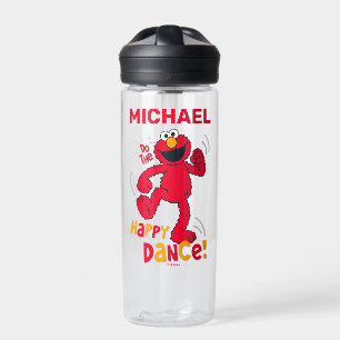 Elmo   Do the Happy Dance    Add Your Name Water Bottle