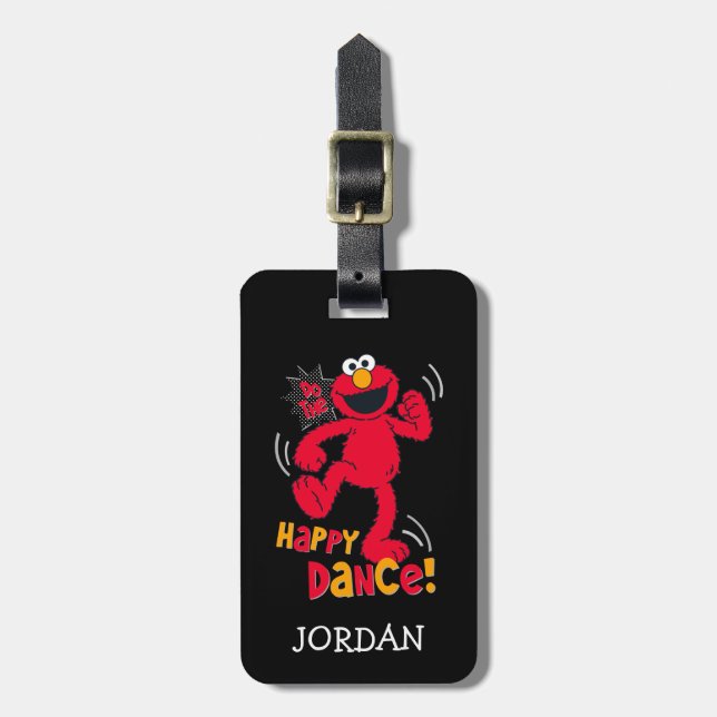 Elmo | Do the Happy Dance Luggage Tag (Front Vertical)