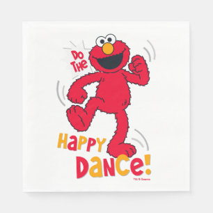 Elmo   Do the Happy Dance Napkin