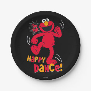 Elmo   Do the Happy Dance Paper Plate