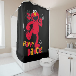 Elmo   Do the Happy Dance Shower Curtain