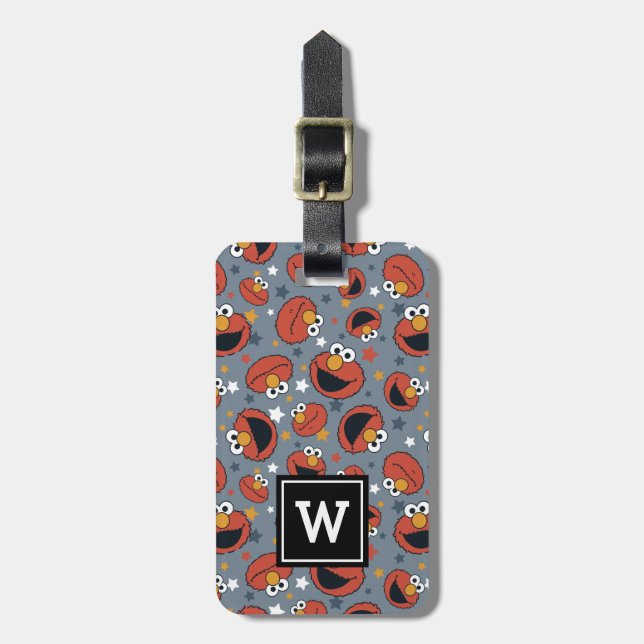 Elmo | Elmo Rules Star Pattern Luggage Tag (Front Vertical)