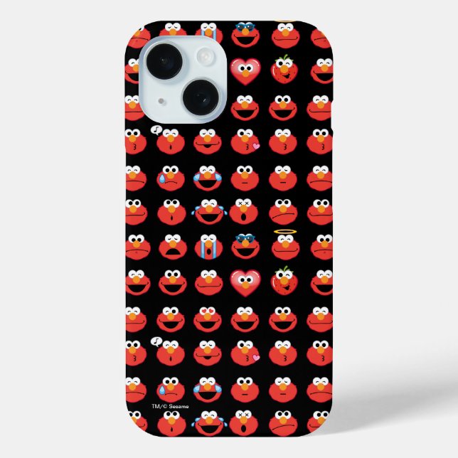 Elmo Emoji Pattern Case-Mate iPhone Case (Back)
