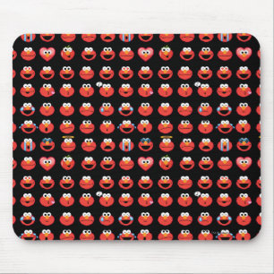 Elmo Emoji Pattern Mouse Mat