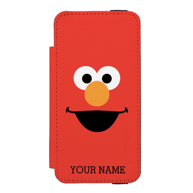 Elmo Face Art | Add Your Name Incipio iPhone Wallet Case (Folio Front)