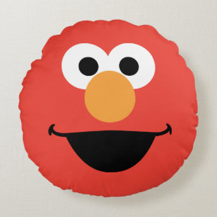 Elmo Face Art Round Cushion