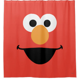 Elmo Face Art Shower Curtain