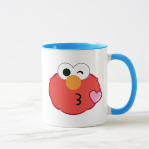 Elmo Face Throwing a Kiss Mug
