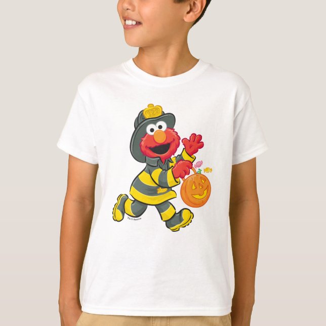 Elmo | Fireman Costume T-Shirt (Front)