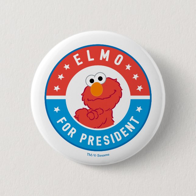 Elmo for President Badge (Front)