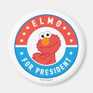 Elmo for President Badge Magnet