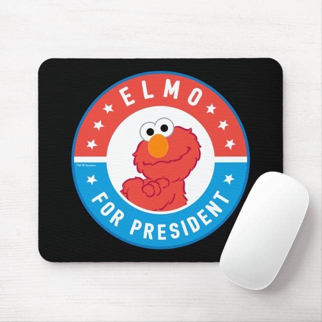 Elmo for President Badge Mouse Mat (With Mouse)