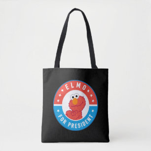 Elmo for President Badge Tote Bag