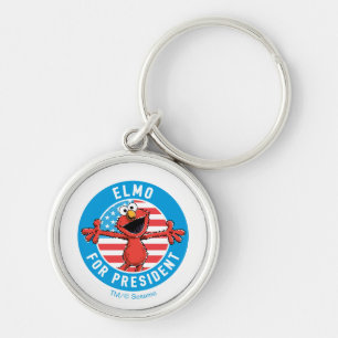 Elmo for President - Flag Key Ring