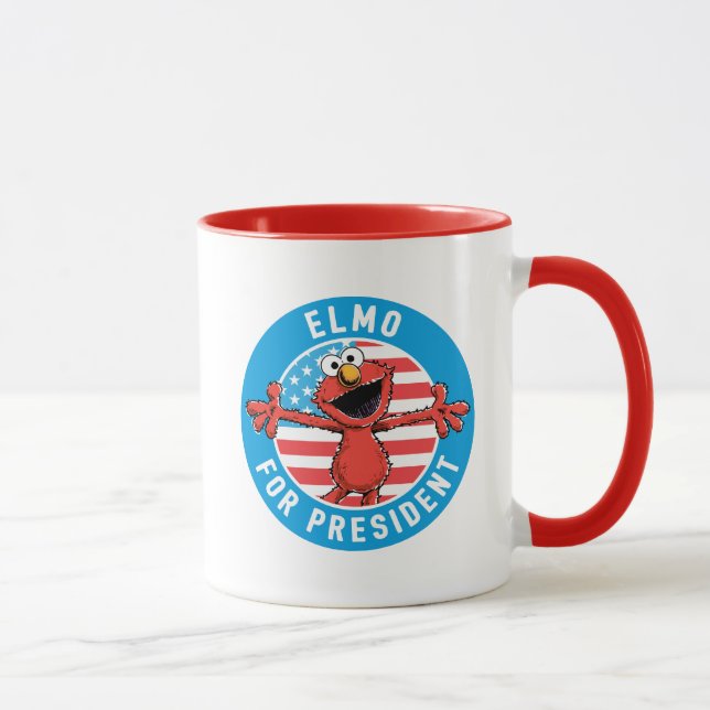 Elmo for President - Flag Mug (Right)