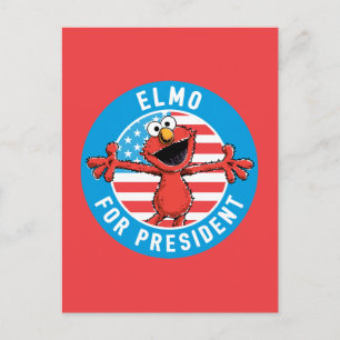 Elmo for President - Flag Postcard