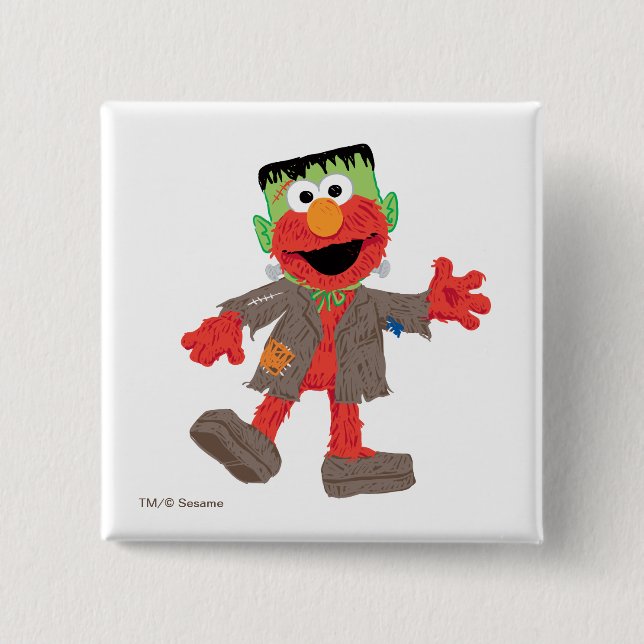Elmo | Frankenstein Costume 15 Cm Square Badge (Front)