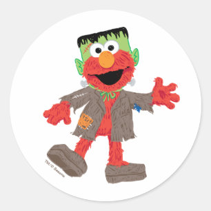 Elmo Frankenstein Costume Classic Round Sticker