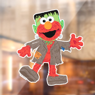 Elmo   Frankenstein Costume Window Cling