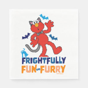 Elmo   Frightfully Fun & Furry Napkin