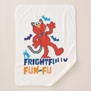 Elmo Frightfully Fun & Furry Sherpa Blanket