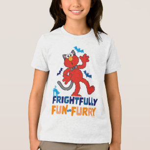 Elmo   Frightfully Fun & Furry Tri-Blend Shirt