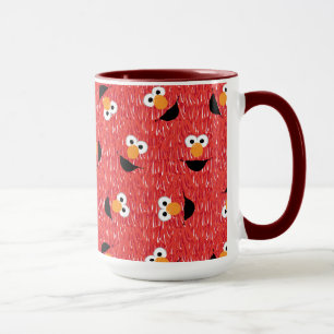Elmo Fur Face Pattern Mug