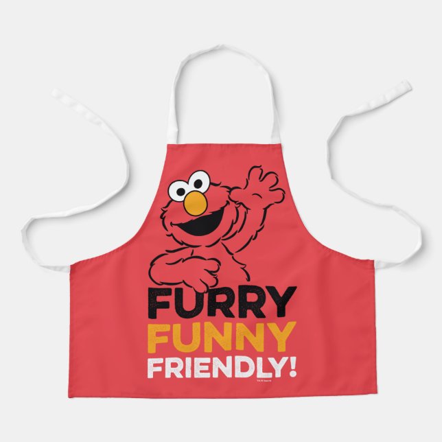 Elmo | Furry Funny Friendly Apron (Front)