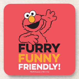 Elmo   Furry Funny Friendly Coaster