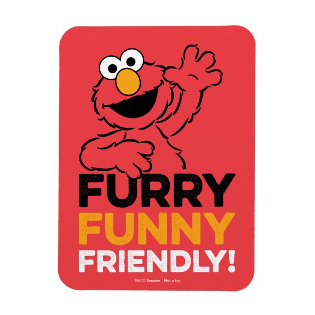 Elmo | Furry Funny Friendly Magnet (Vertical)