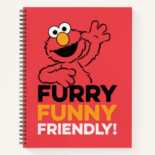 Elmo Furry Funny Friendly Notebook