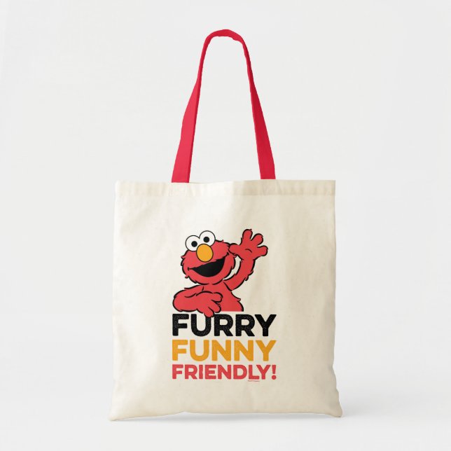 Elmo | Furry Funny Friendly Tote Bag (Front)