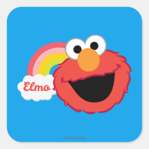 Elmo Girl Square Sticker