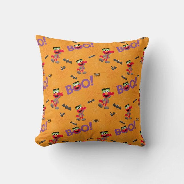 Elmo | Halloween Boo Pattern Cushion (Front)