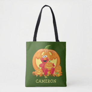 Elmo   Halloween Pumpkins Tote Bag
