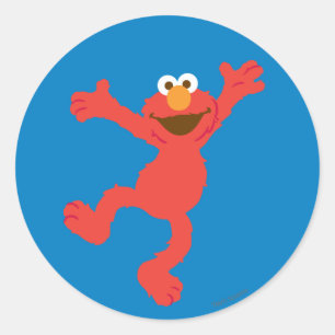 Elmo Happy Dancing Classic Round Sticker