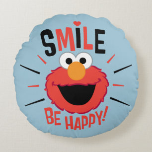 Elmo Happy Smile Round Cushion
