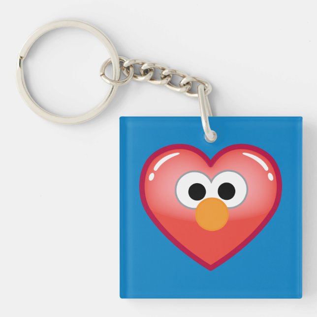 Elmo Heart Key Ring (Front)