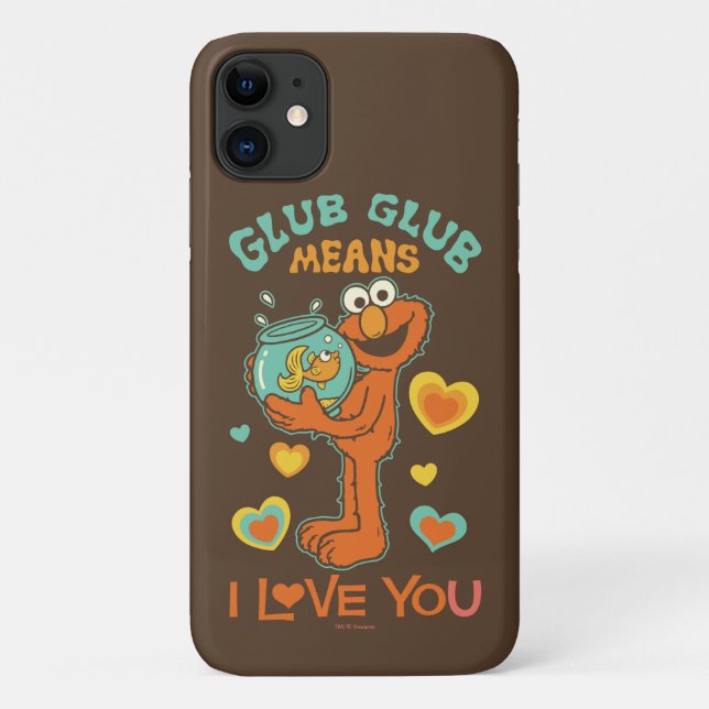 Elmo Holding his Pet Goldfish Case-Mate iPhone Case (Back)