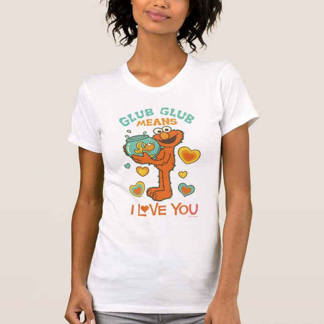 Elmo Holding his Pet Goldfish T-Shirt (Front)