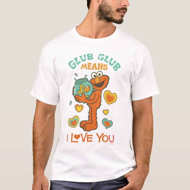 Elmo Holding his Pet Goldfish T-Shirt (Front)