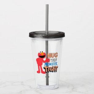Elmo   Hug this Monster Tight Acrylic Tumbler