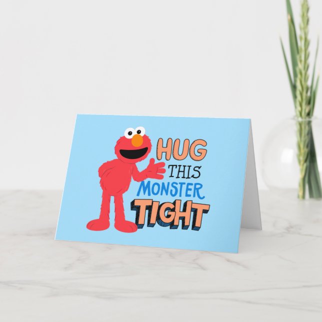 Elmo | Hug this Monster Tight Card (Front)