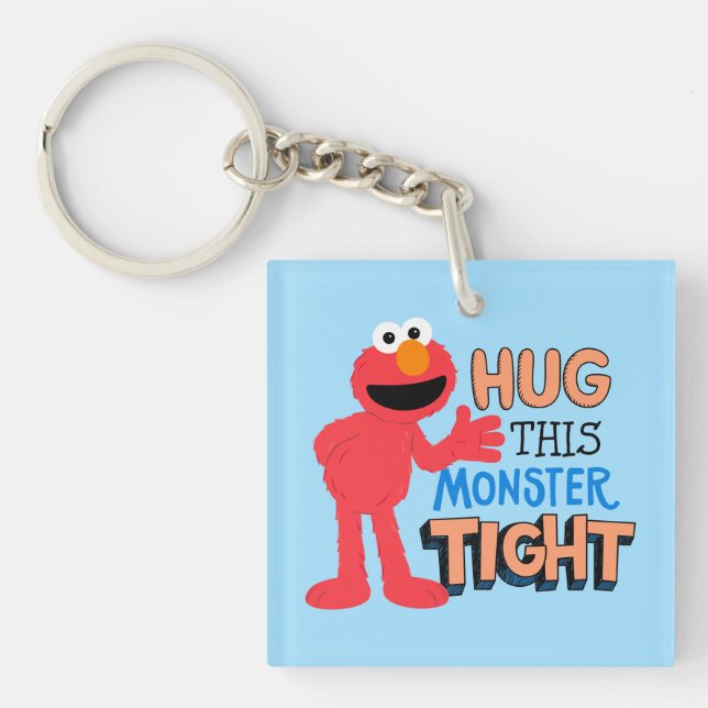 Elmo | Hug this Monster Tight Key Ring (Front)