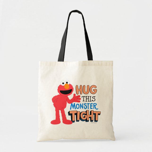 Elmo | Hug this Monster Tight Tote Bag (Front)