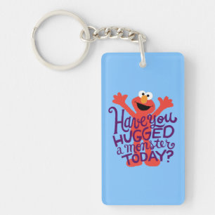 Elmo Hugging Key Ring