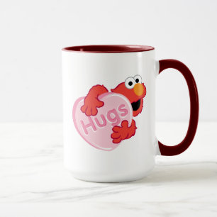 Elmo "Hugs" Valentine Heart Candy Mug