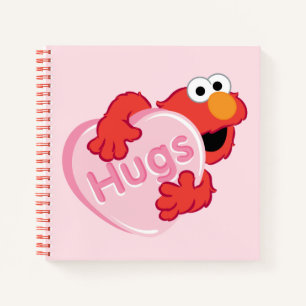 Elmo "Hugs" Valentine Heart Candy Notebook
