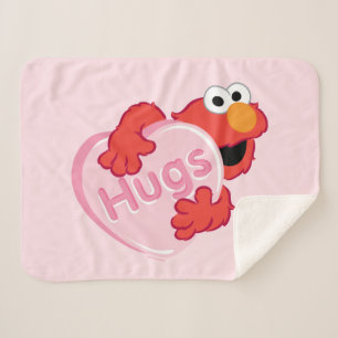 Elmo "Hugs" Valentine Heart Candy Sherpa Blanket