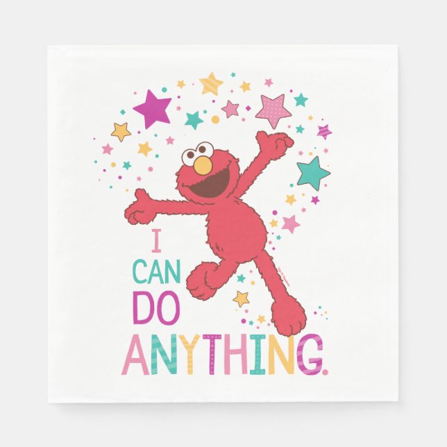Elmo | I Can Do Anything Napkin (Front)